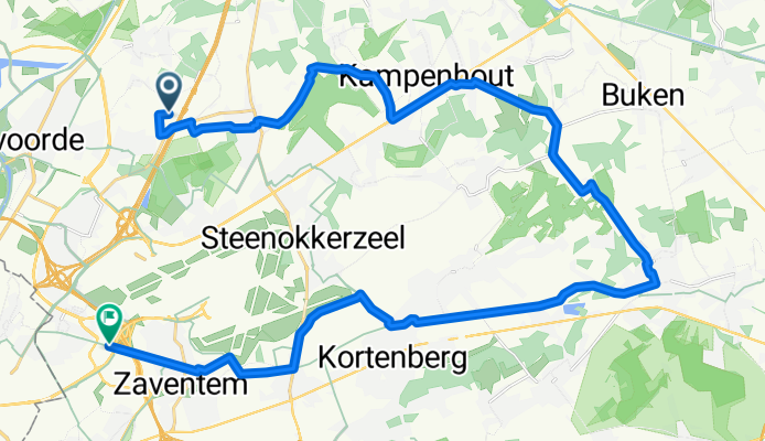 Martelarenstraat naar Diegem