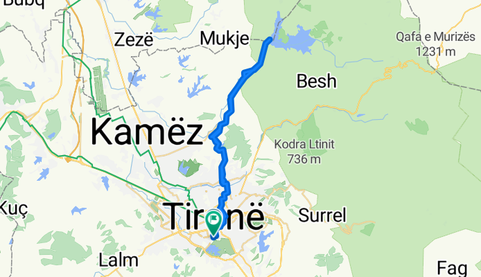 Trasa do Rruga Perlat Rexhepi