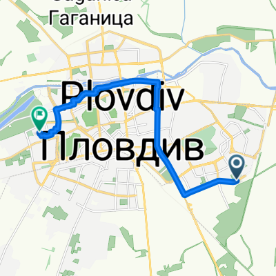 Route in Plovdiv