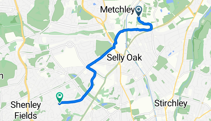 Westgate, Birmingham to St Denis Road, Birmingham