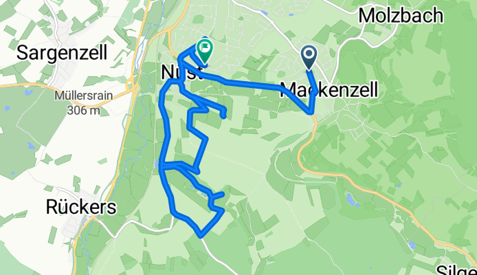 Birkenweg, Hünfeld nach Auf dem Hofberg, Hünfeld