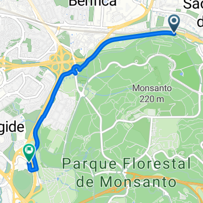 Ciclovia Lisboa Cidade to Estrada do Monte da Cabreira