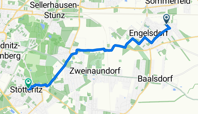 Engelsdorfer Straße, Leipzig nach Glafeystraße, Leipzig