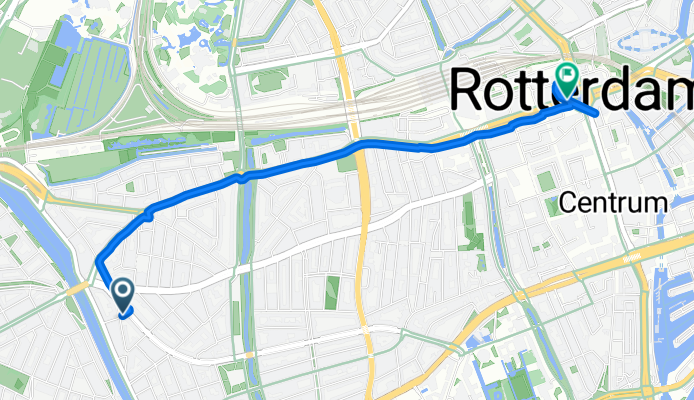 Samuel Mullerplein, Rotterdam naar Weena, Rotterdam