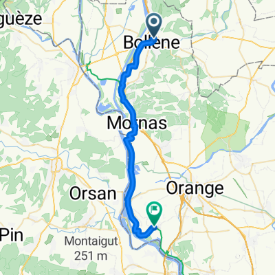 From Bollène to Caderousse