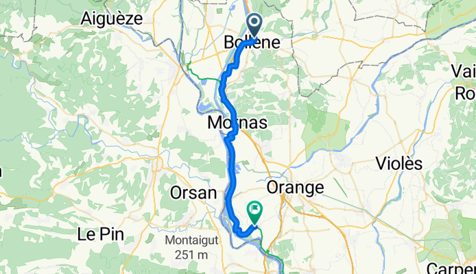 From Bollène to Caderousse