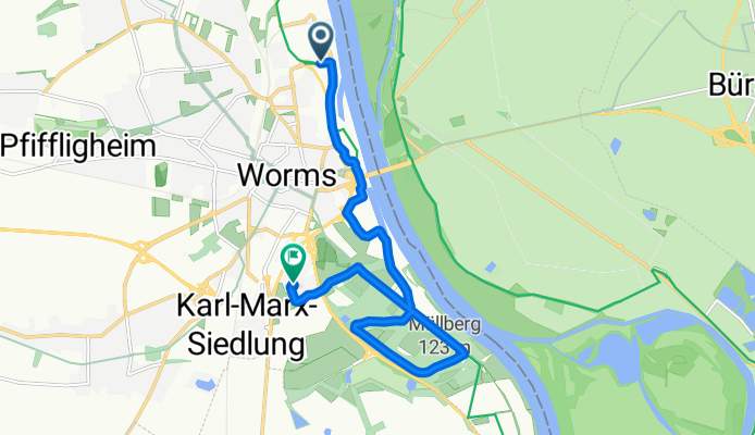 Petrus-Dorn-Straße nach Mittelochsenplatz