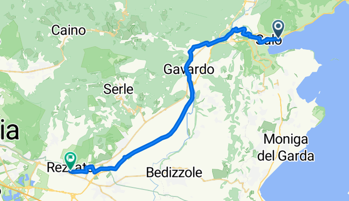 Via Lungolago Giuseppe Zanardelli, Salò nach Via 4 Novembre 1918, Rezzato