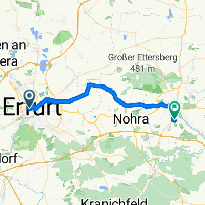 Altstadt, Erfurt nach Gustav-Freytag-Straße, Weimar