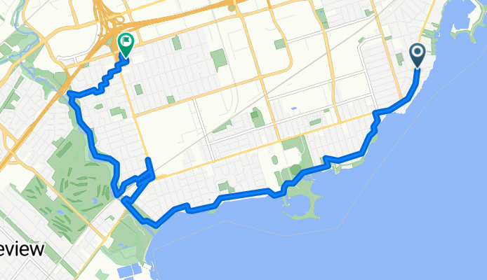 Lake Shore Boulevard West to Silvercrest Avenue