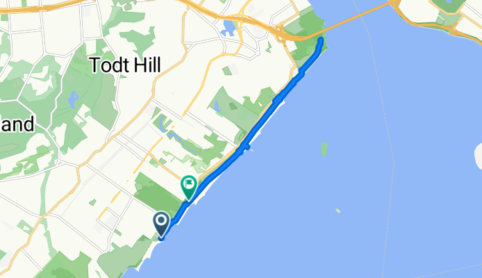 128 Cedar Grove Ave, New York to 65–67 Miller Field, New York