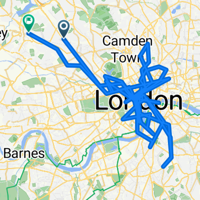 Hill Court, London to Oberman Road, London