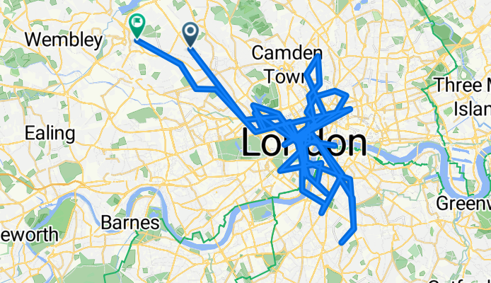 Hill Court, London to Oberman Road, London