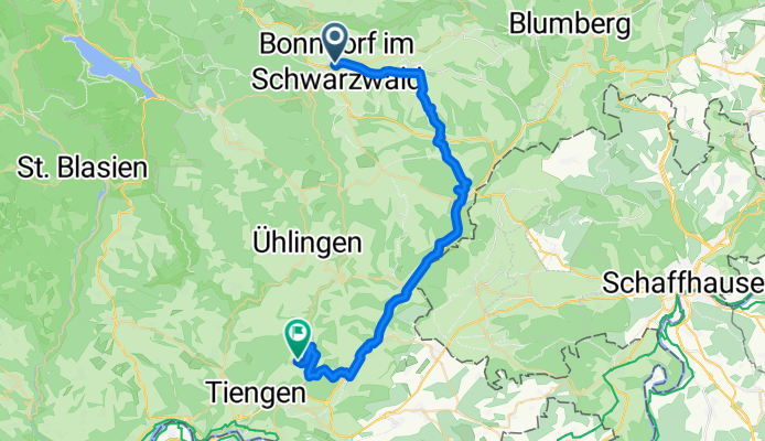 Von Bonndorf im Schwarzwald bis Breitenfeld