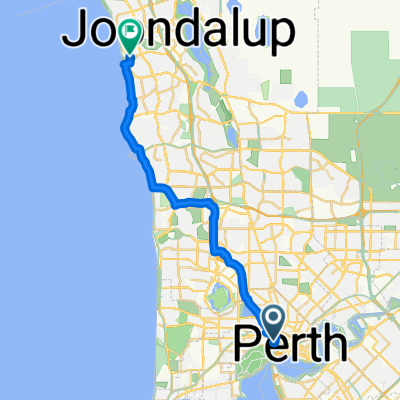 Parliament Pl, West Perth to Naval Pde, Ocean Reef