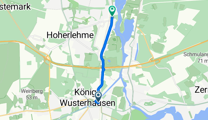 Bahnhofsvorplatz, Königs Wusterhausen nach Friedrich-Engels-Straße, Wildau