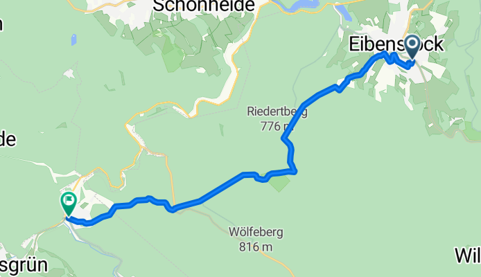 Auersbergstraße nach Rautenkranz