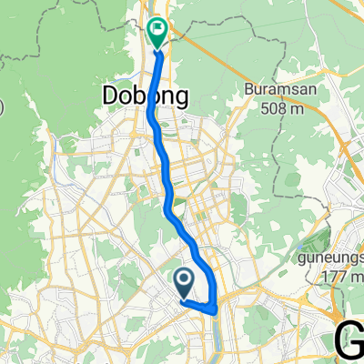 장위동, 서울특별시에서 도봉동, 서울특별시까지