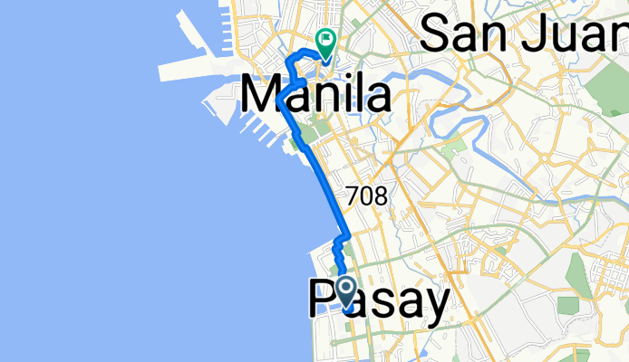 Shore Street, Pasay to Quiapo, Manila