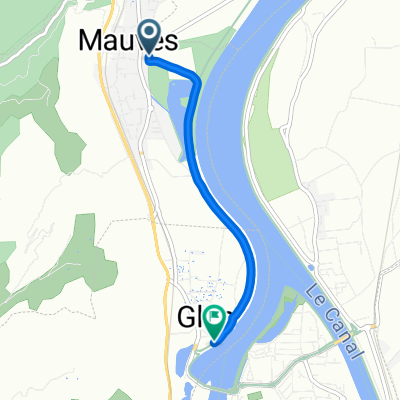 Avenue du Saint-Joseph, Mauves to Via Rhona, Glun