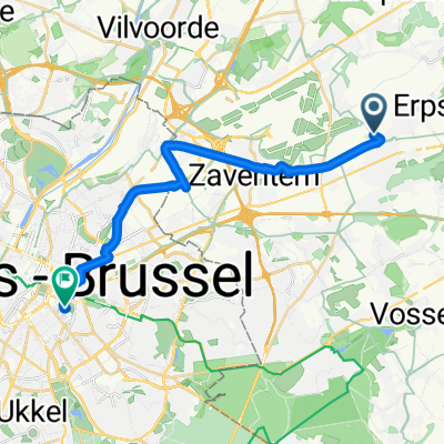Mechelsesteenweg, Kortenberg naar Wiertzstraat, Elsene/Ixelles