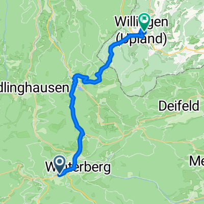 Fichtenweg nach Waldecker Straße