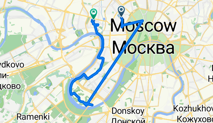 Большой Патриарший переулок, Москва до улица Красная Пресня, Москва