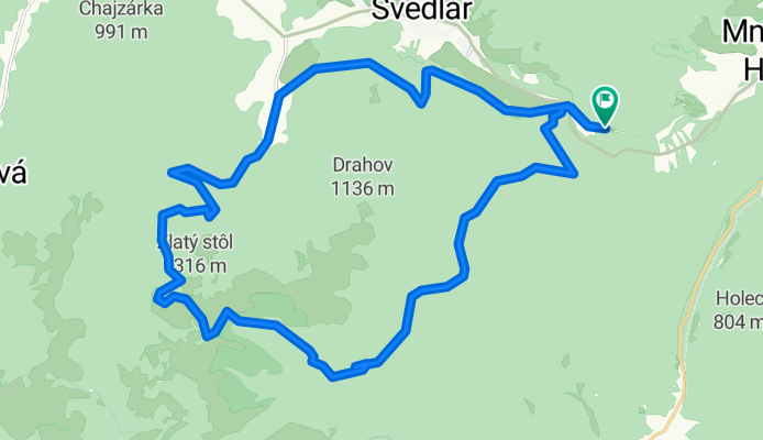 Route in Švedlár