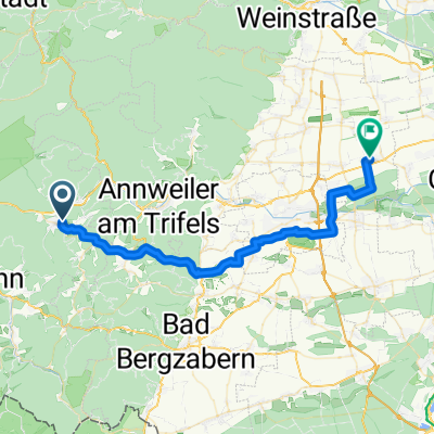 Route zu Weinstube zum Sterne Sepp