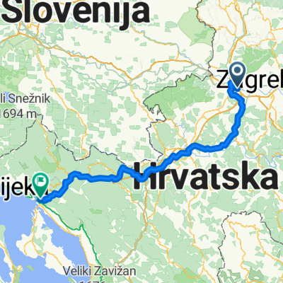 Ruta desde Neimenovana Cesta