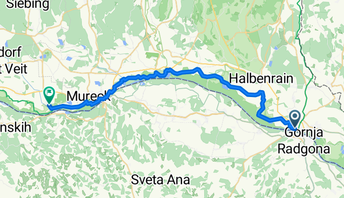 Von Bad Radkersburg bis Weitersfeld an der Mur