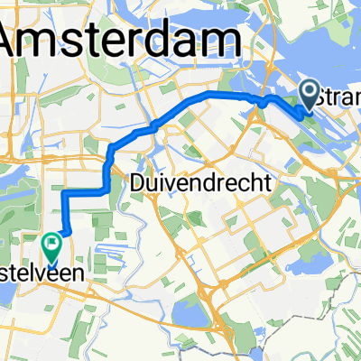 Lisdoddelaan, Amsterdam naar Stadsplein, Amstelveen