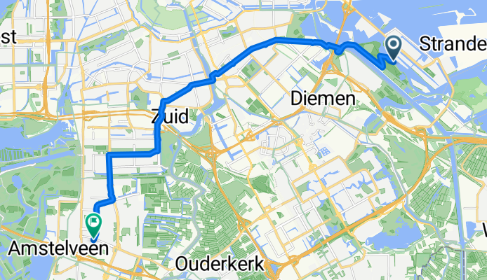 Lisdoddelaan, Amsterdam naar Stadsplein, Amstelveen