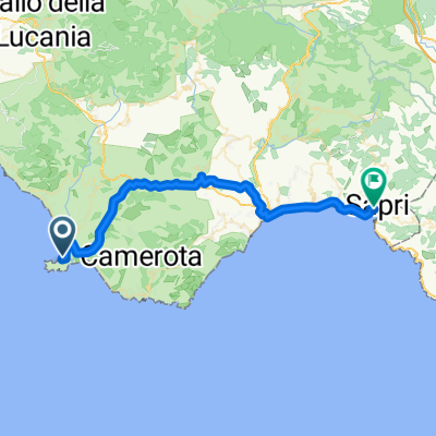 Via degli Aranci, Centola nach Via Carlo Alberto, Sapri