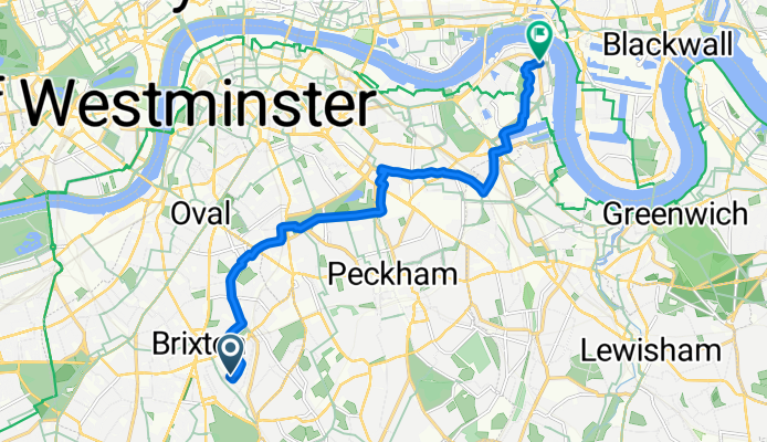 Carrara Close, London to Thames Path, London