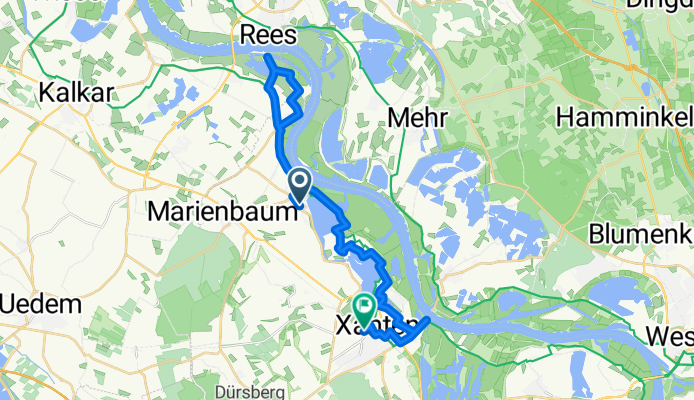 Hauptstraße, Xanten nach Bahnhofstraße, Xanten