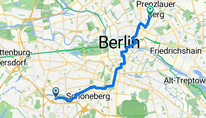 Paretzer Straße, Berlin nach Marienburger Straße, Berlin