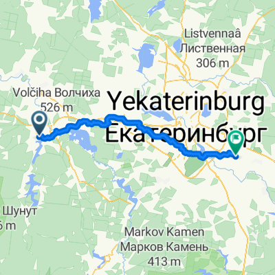 Route to Площадка для просмотра самолётов