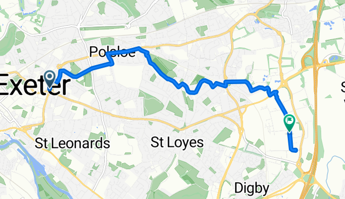 Paris Street, Exeter to Sowton Industrial Estate, Exeter