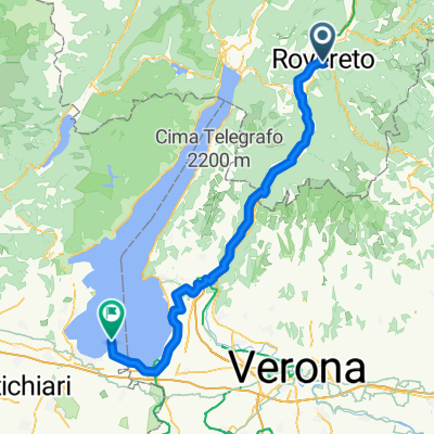 Rovereto nach Sirmione 85km