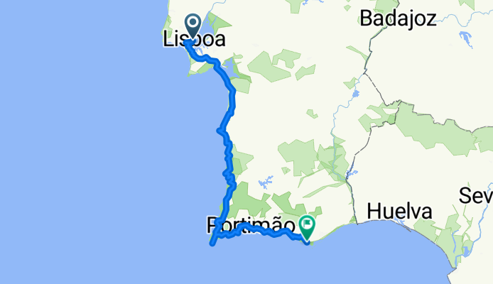 Lisboa a Faro pela costa