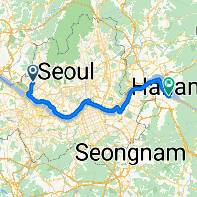 북가좌동, 서울특별시에서 미사동, 하남시까지