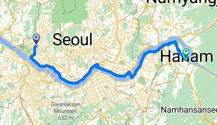 북가좌동, 서울특별시에서 미사동, 하남시까지