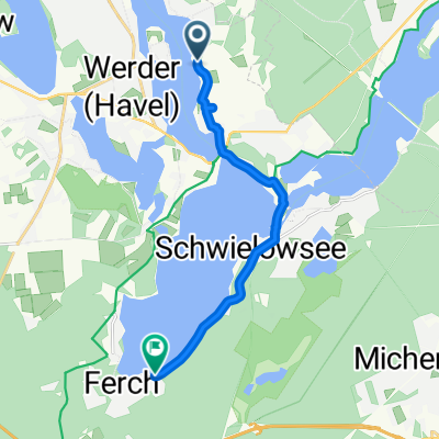 Am Wasser, Schwielowsee nach Dorfstraße, Schwielowsee