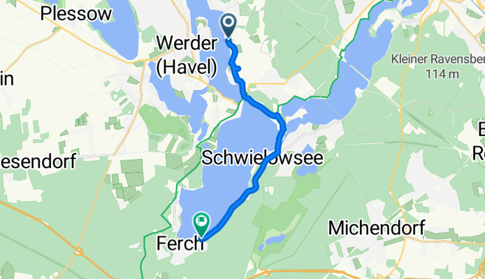 Am Wasser, Schwielowsee nach Dorfstraße, Schwielowsee