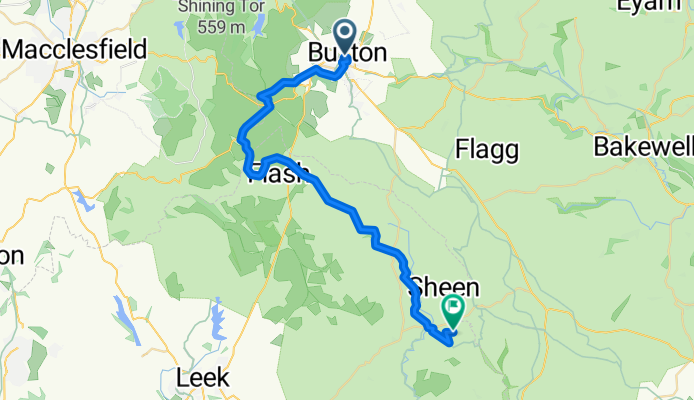 Route to Hartington Hills