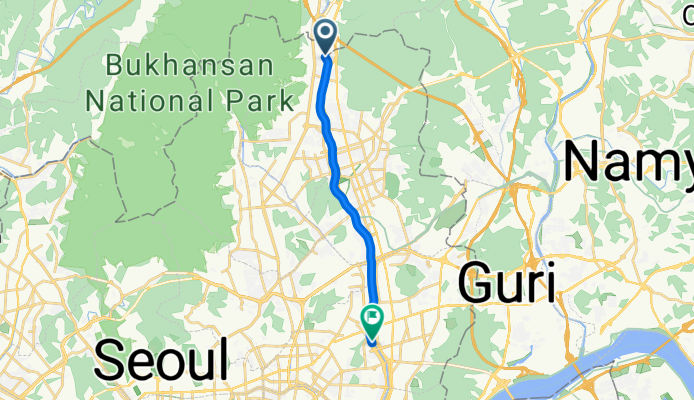 휘경동, 서울특별시로 가는 경로