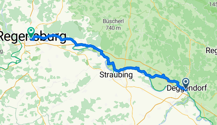 Vilshofen an der Donau - Wörth an der Donau + Wörth an der Donau - Regensburg