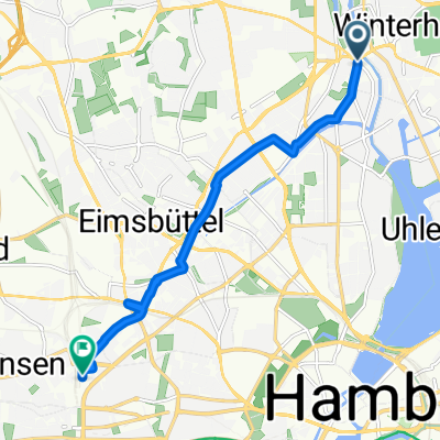 Hudtwalckerstraße to Paul-Nevermann-Platz 1A