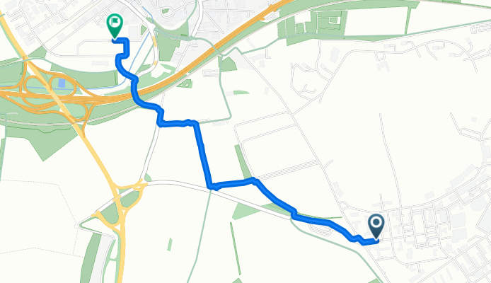 Wiesbaden Centre, Wiesbaden to Zur Schleifmühle, Wiesbaden